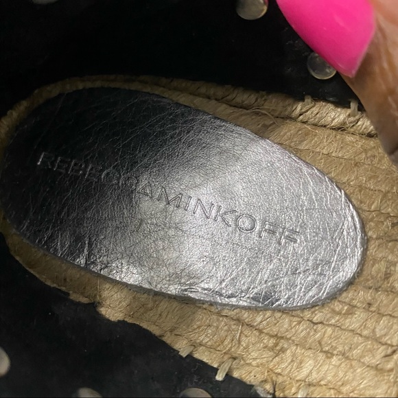 Rebecca Minkoff Gilles Studded Espadrilles Size 7.5 - Picture 8 of 9